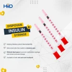 Dispovan 1ML U-40 Insulin Syringe Super-fine 31G (Box of 100) - Image 4